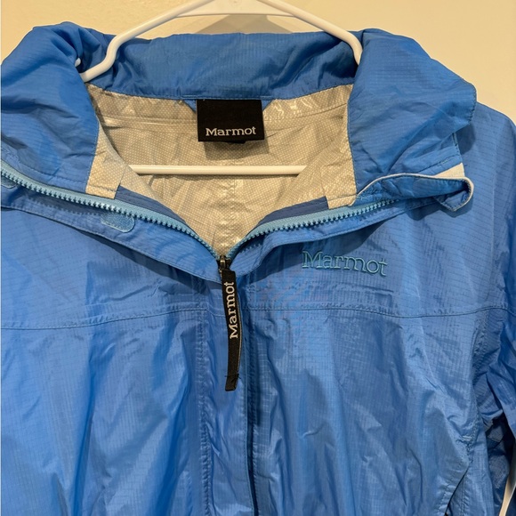 Marmot Blue Rain Jacket Size L - Picture 2 of 7